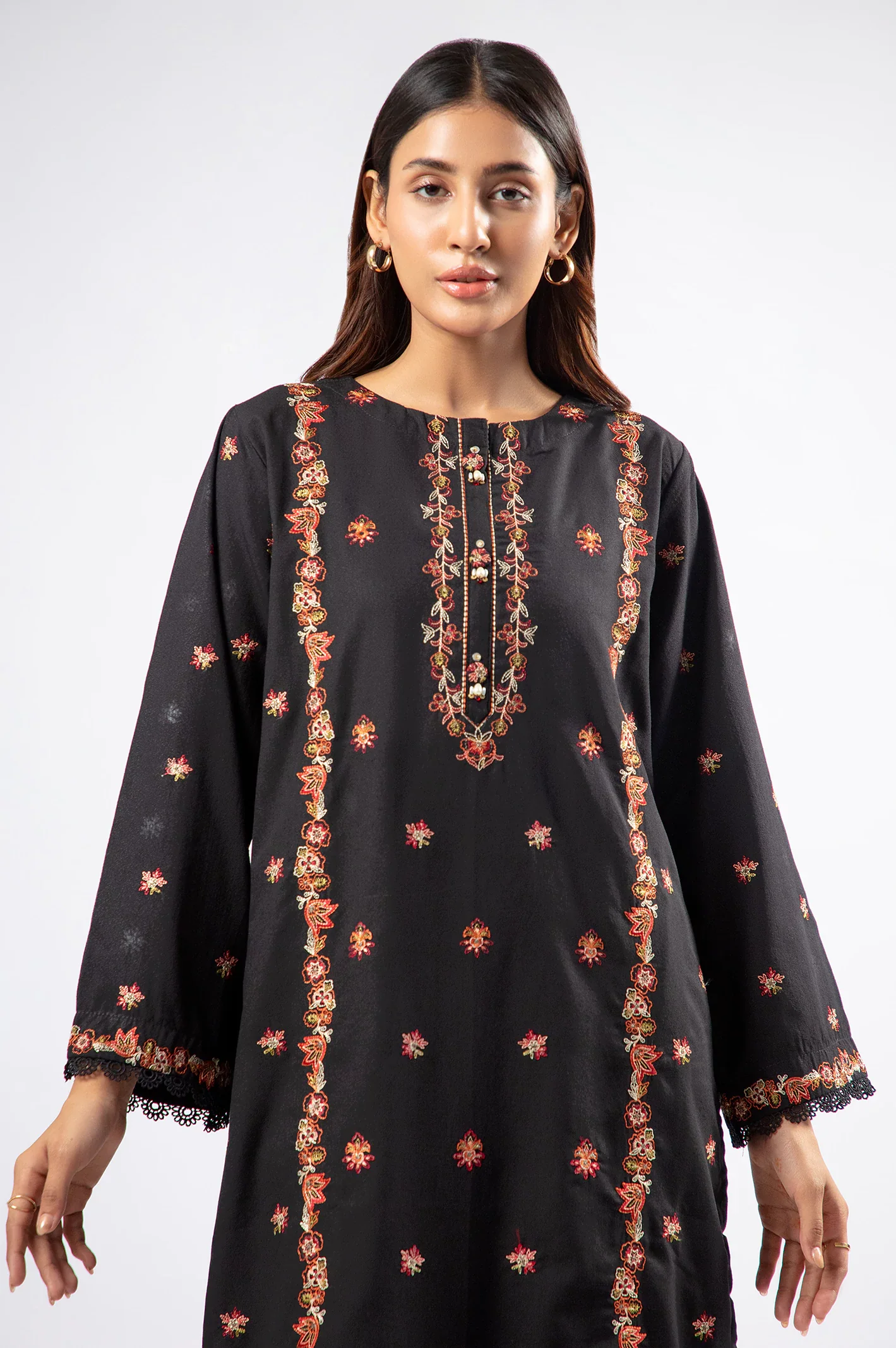 Black Embroidered 2PC - Image 2