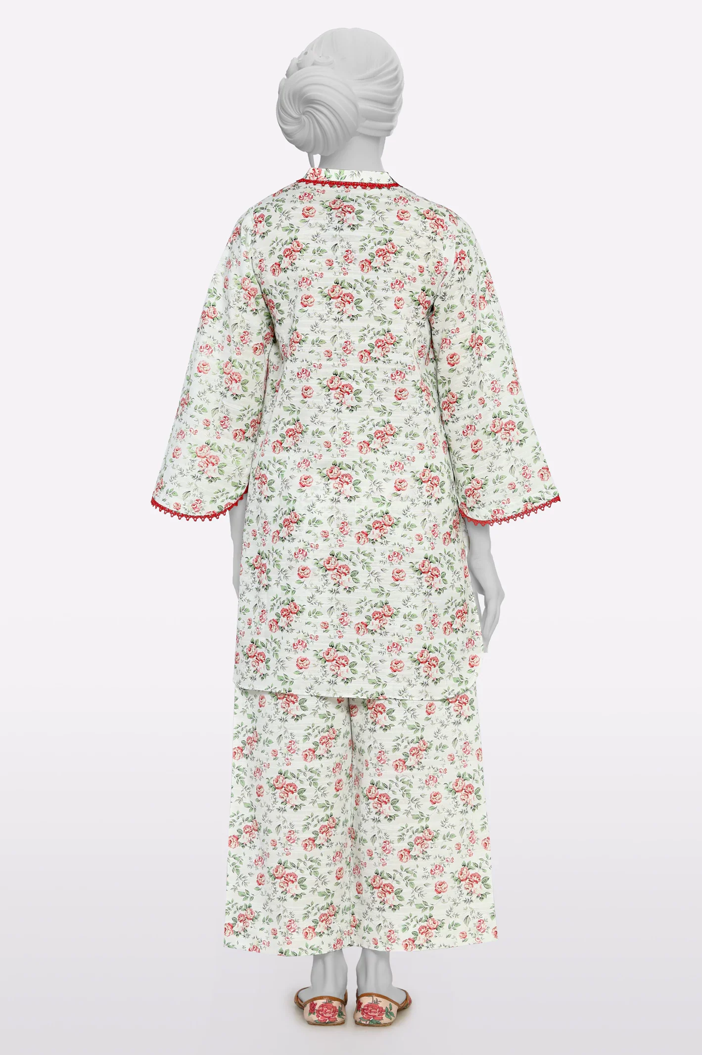 White Printed 2PC - Image 3