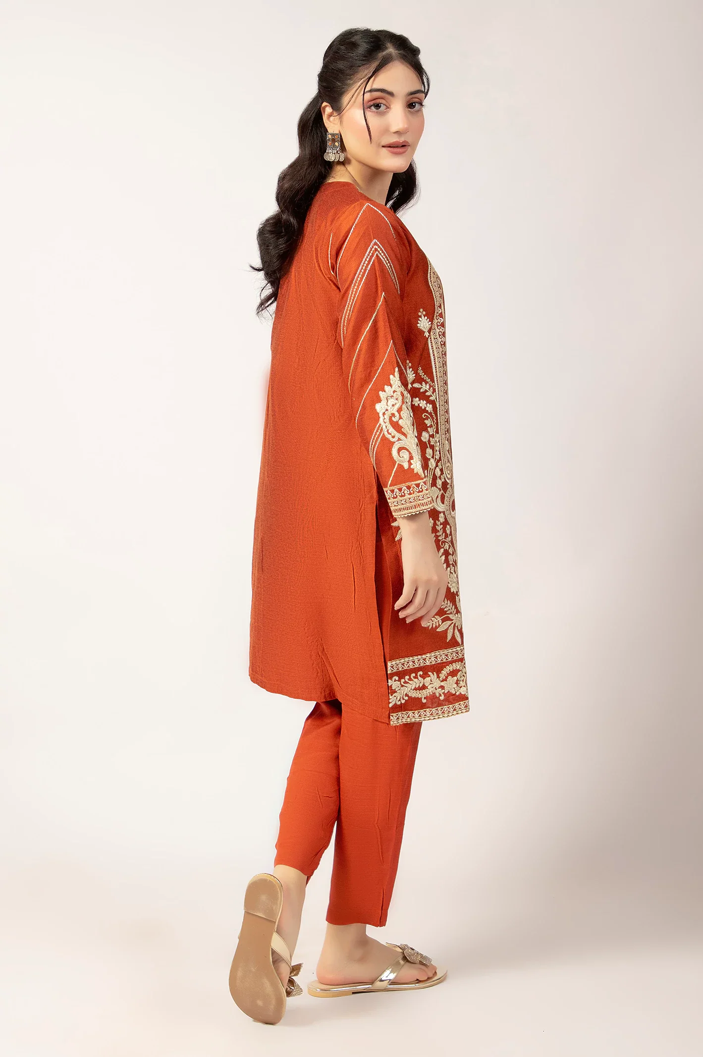 Rust Embroidered 2PC - Image 3