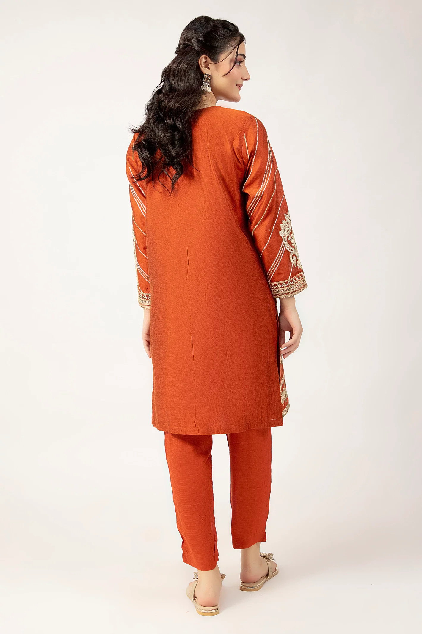 Rust Embroidered 2PC - Image 4