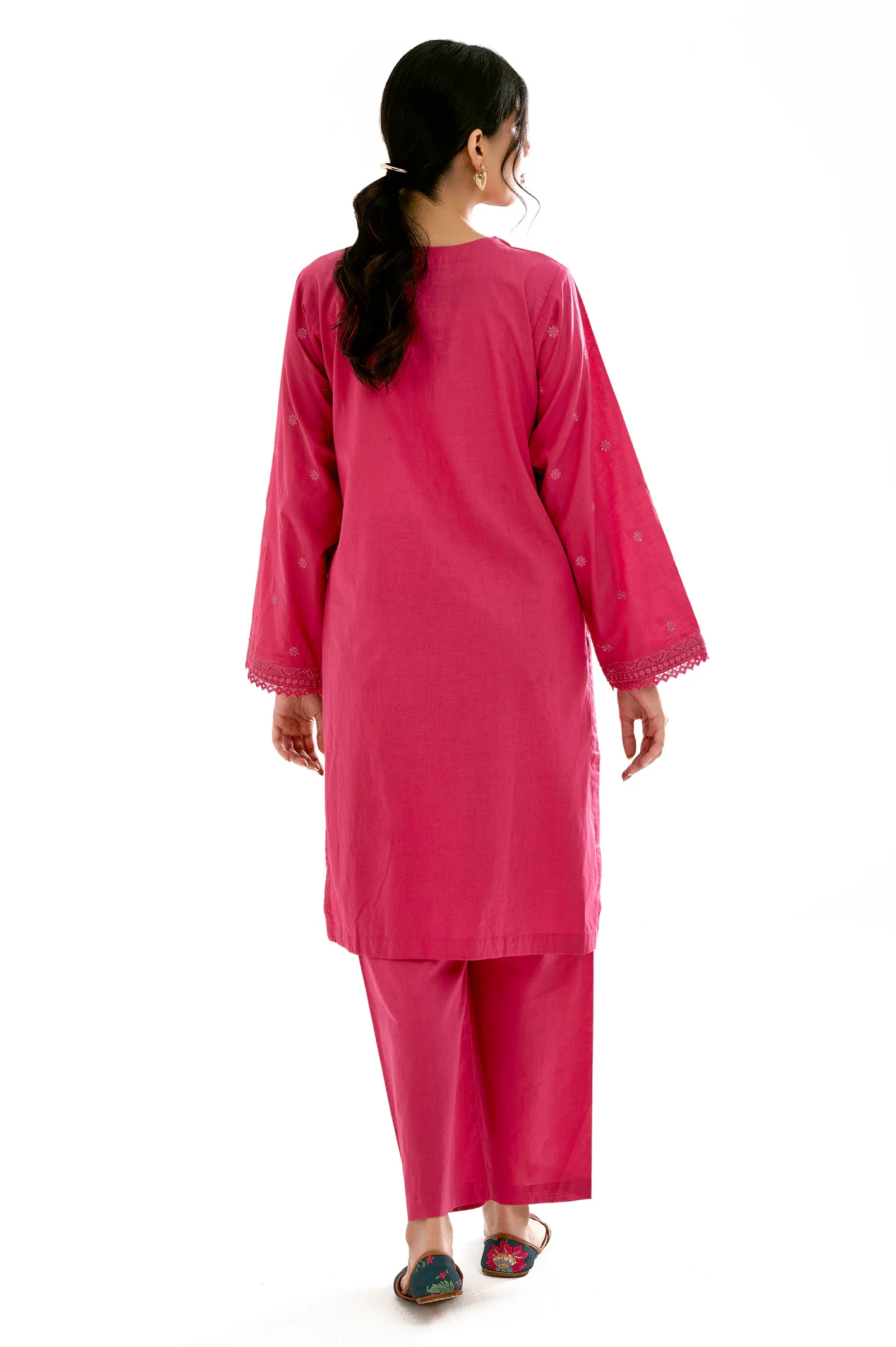 Pink Embroidered 2PC - Image 5