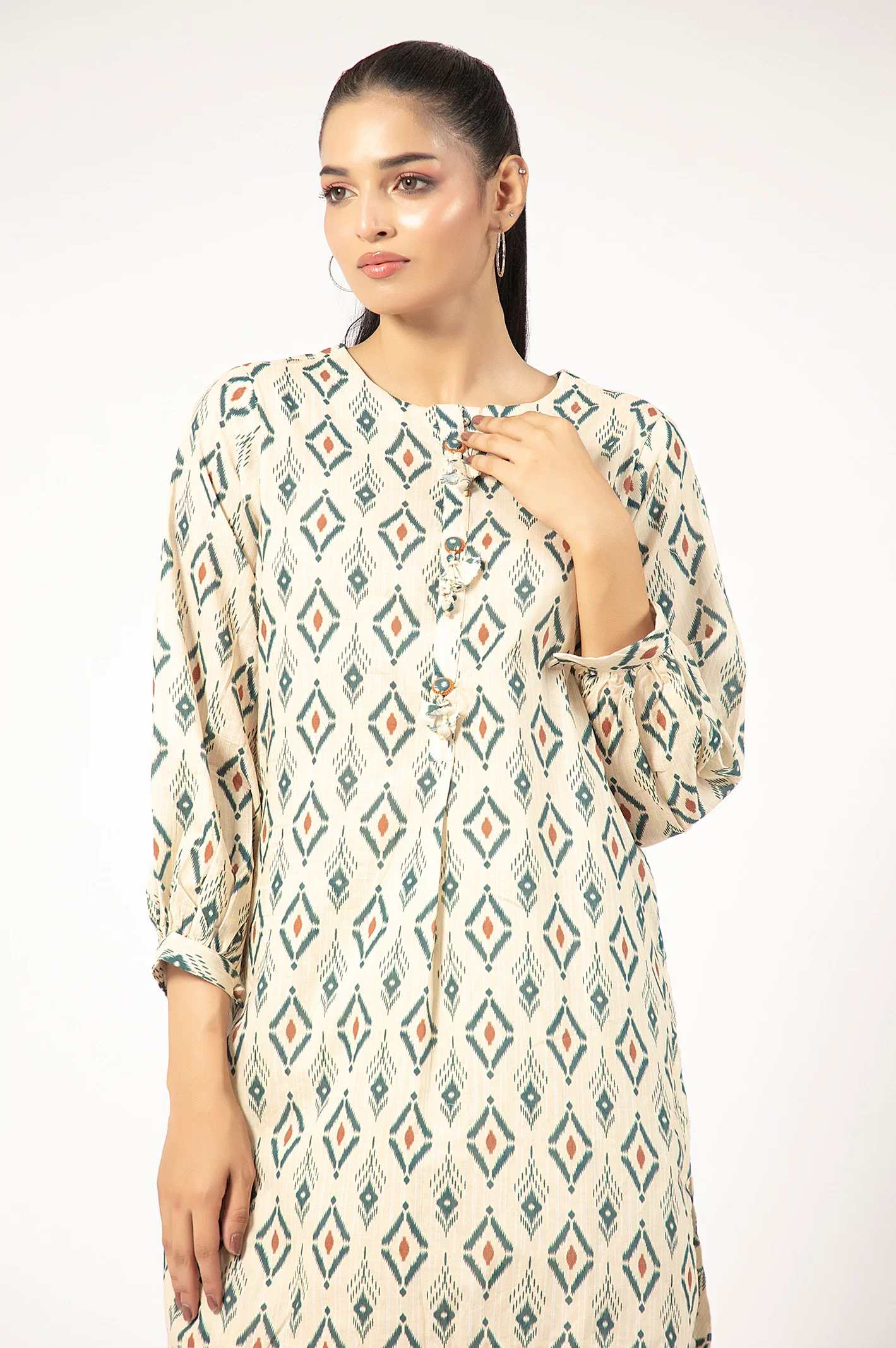 Ivory Printed 2PC - Image 2