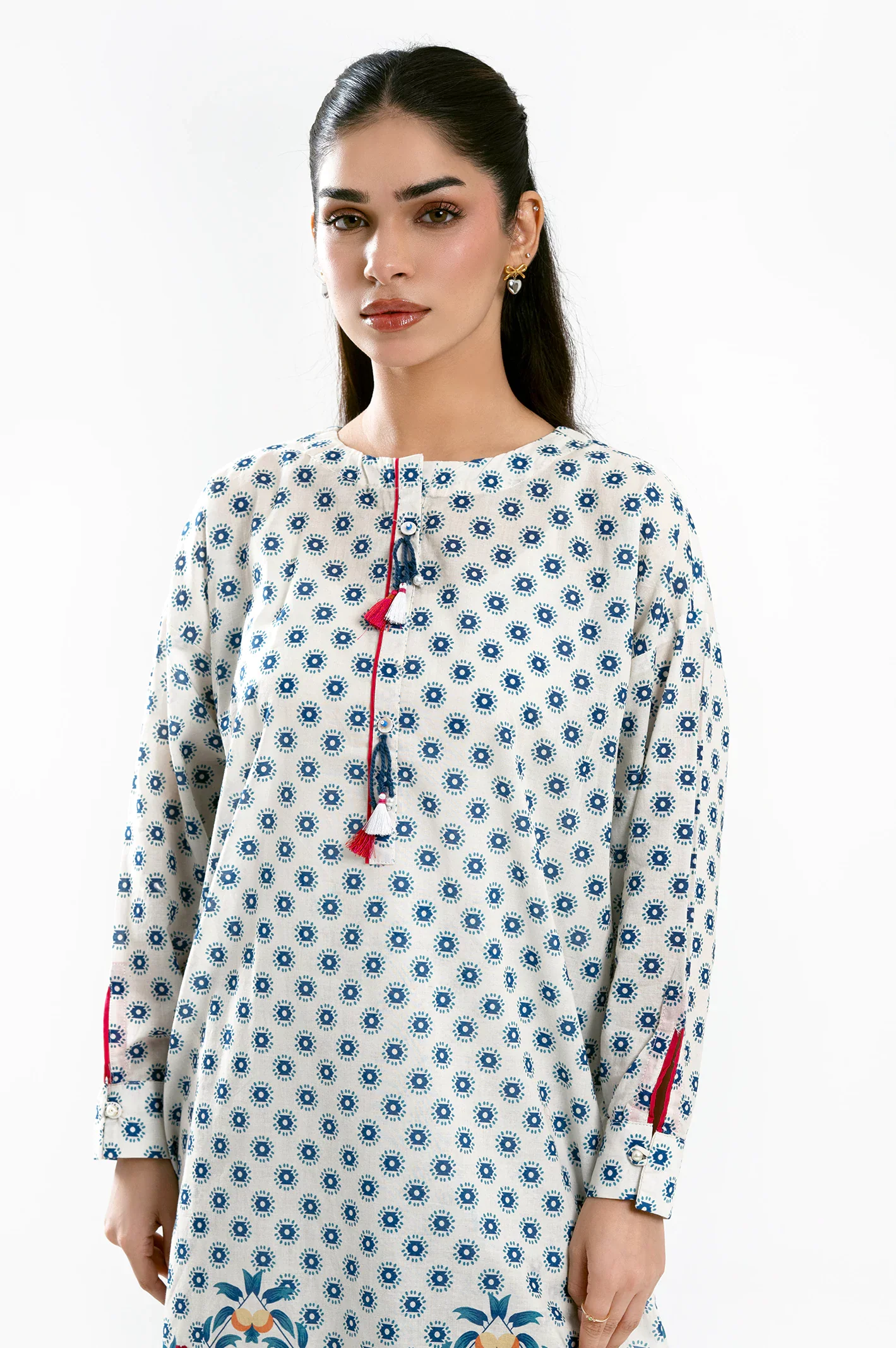 White Printed 2PC - Image 2