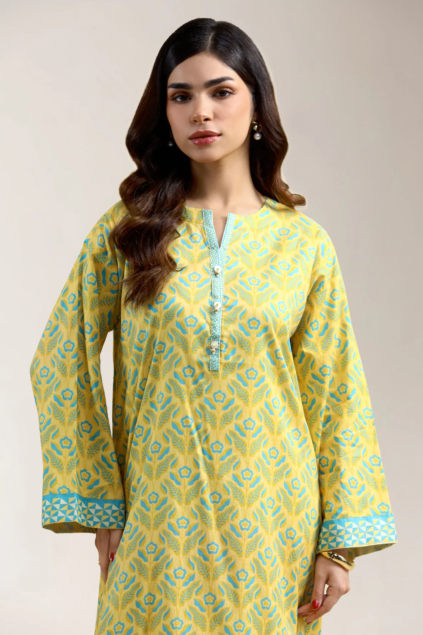 Turquoise Printed 2PC - Image 2