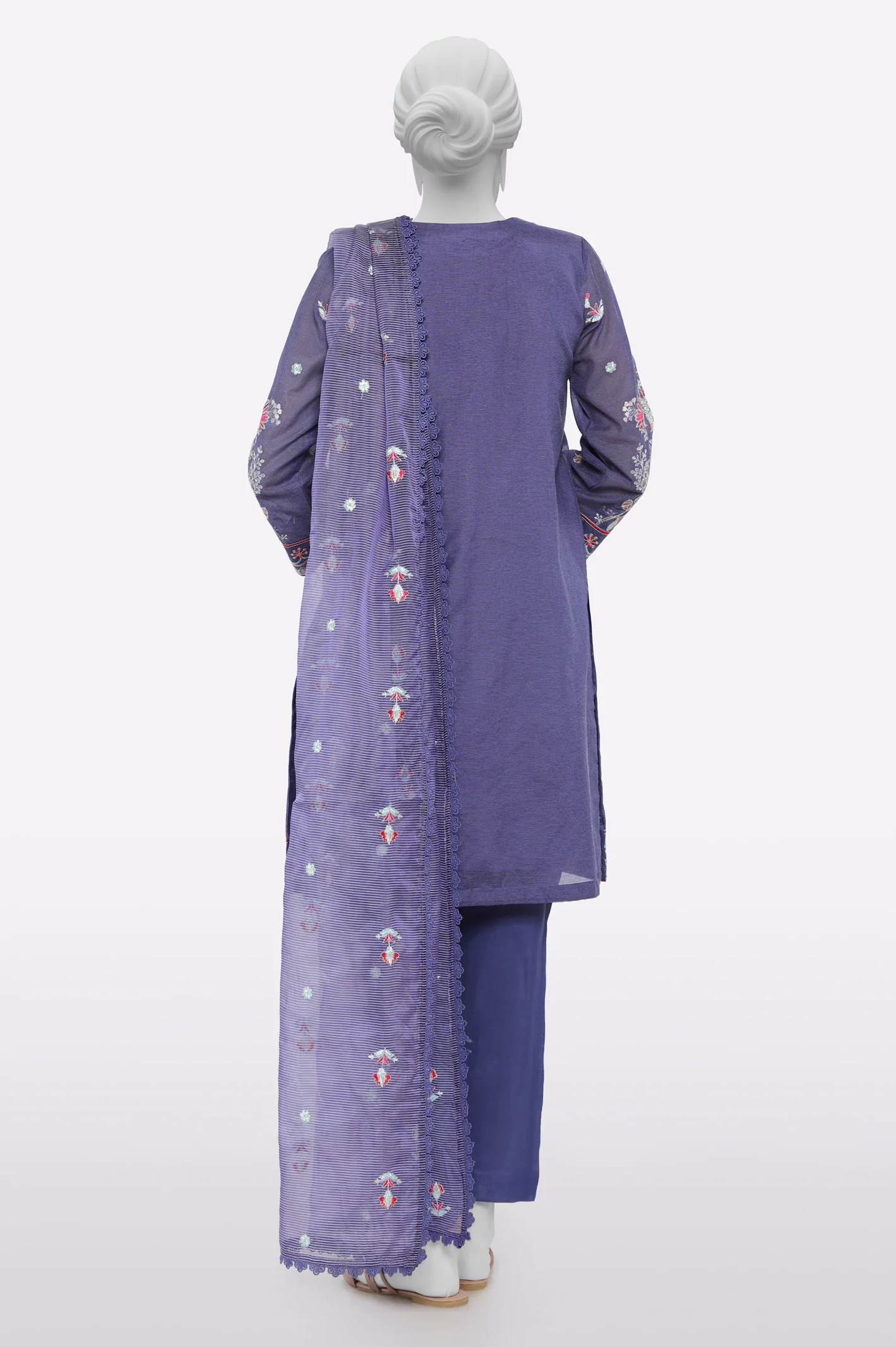 Purple Embroidered 3PC - Image 3