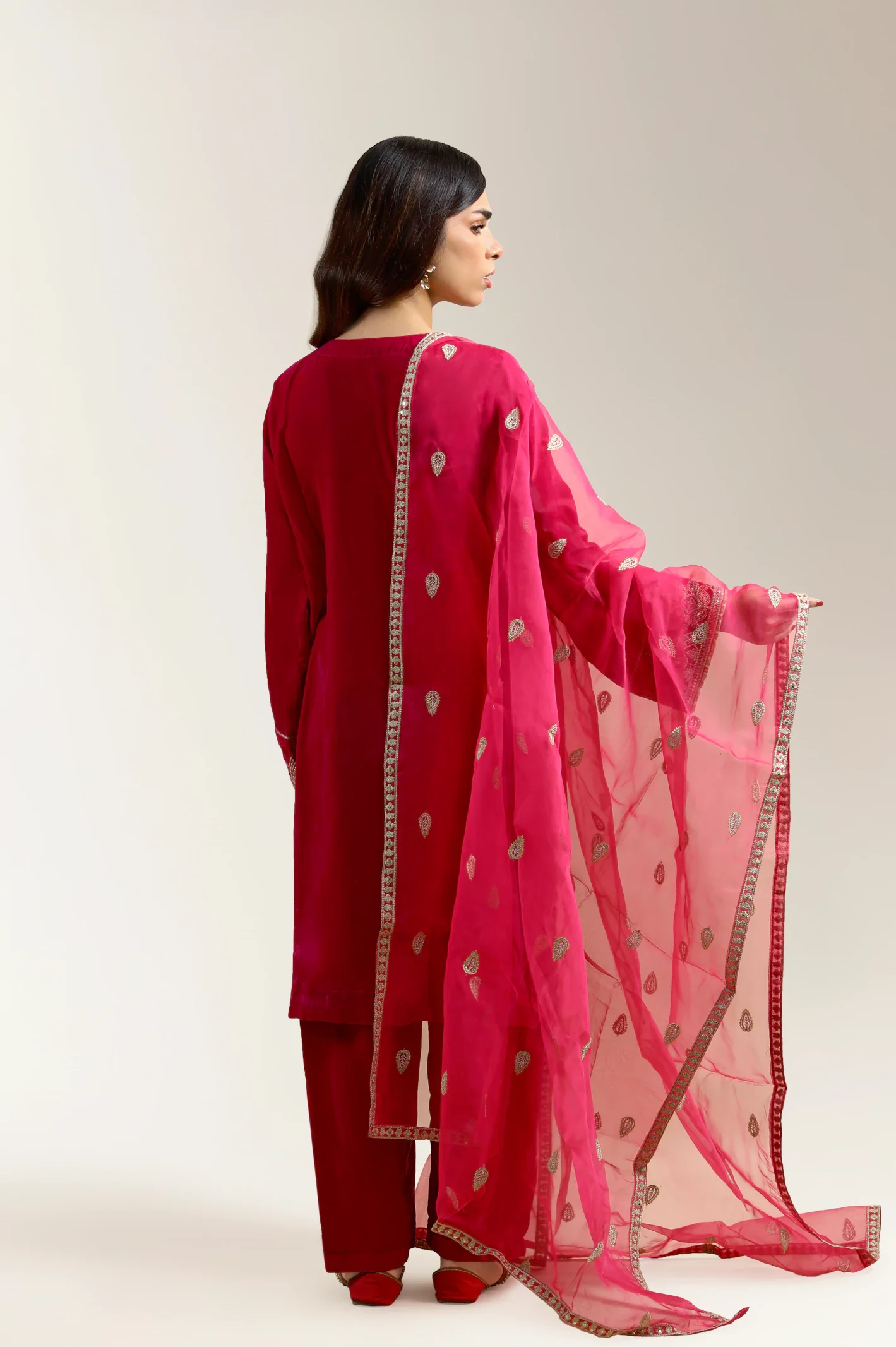 Pink Embroidered 3PC - Image 2