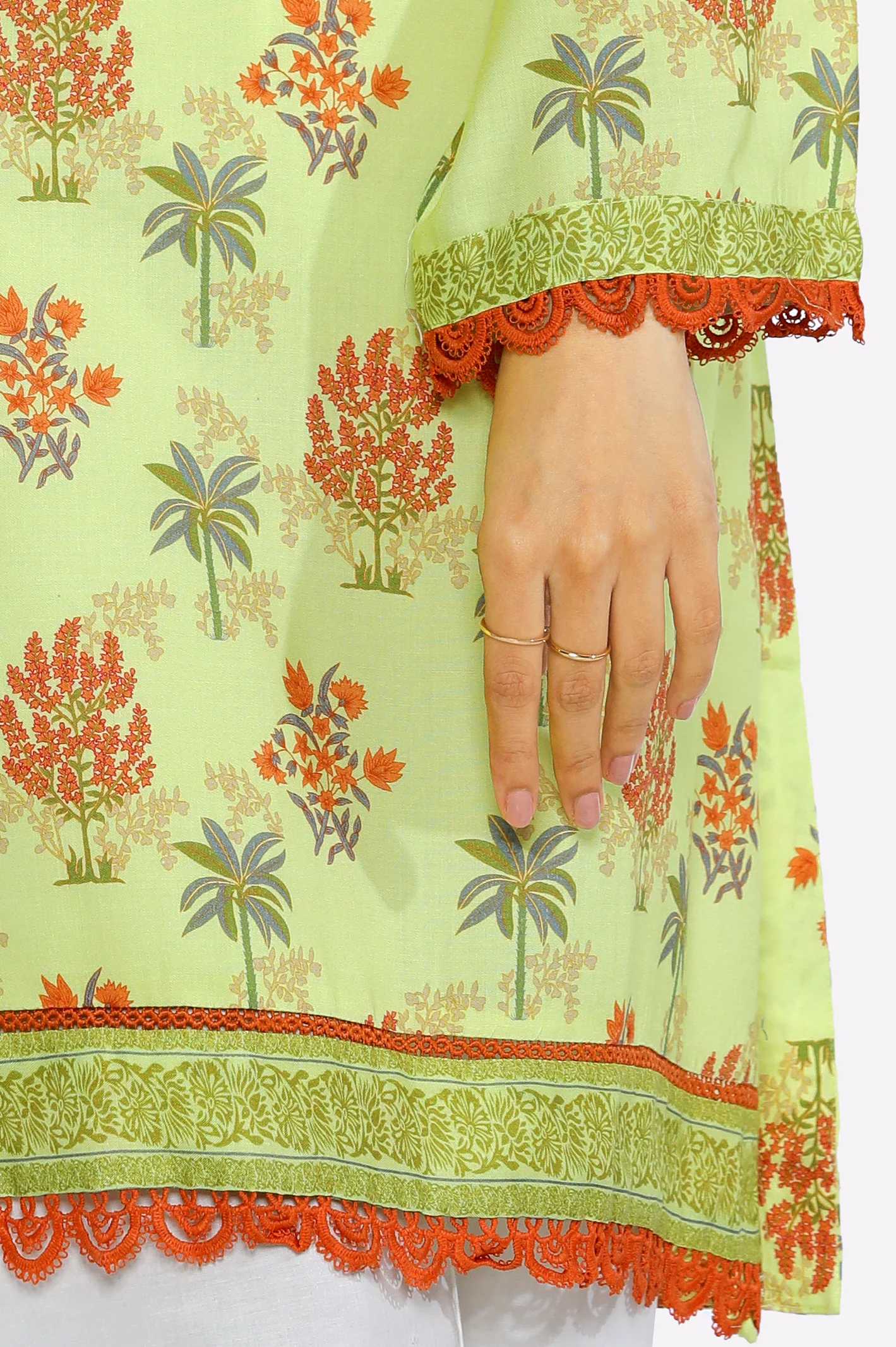 Lemon Printed Kurti - Image 3