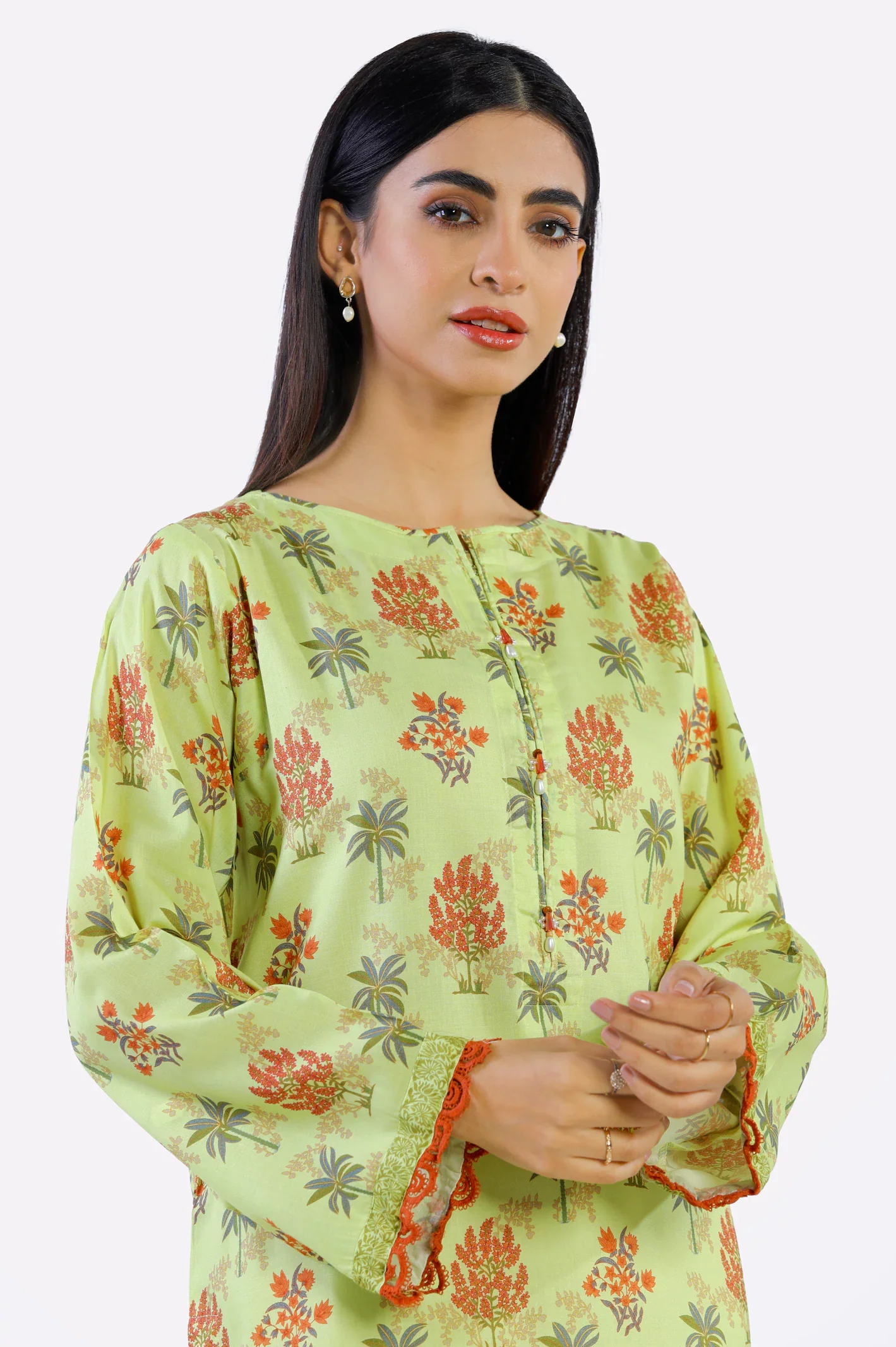 Lemon Printed Kurti - Image 4