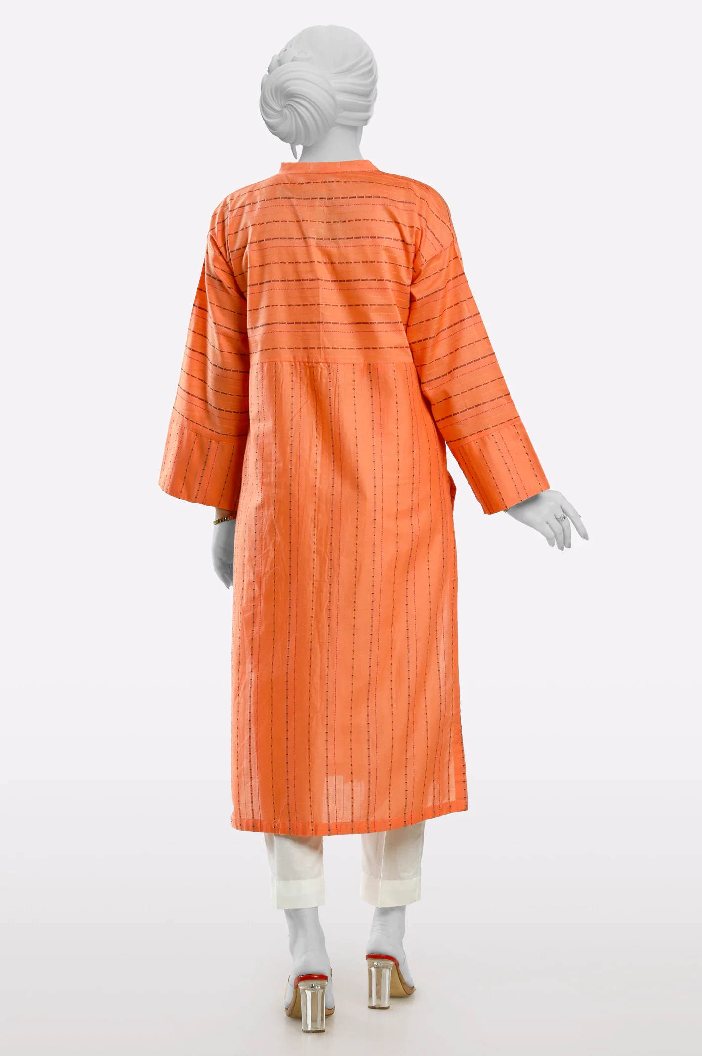 Orange Stylised Kurti - Image 3