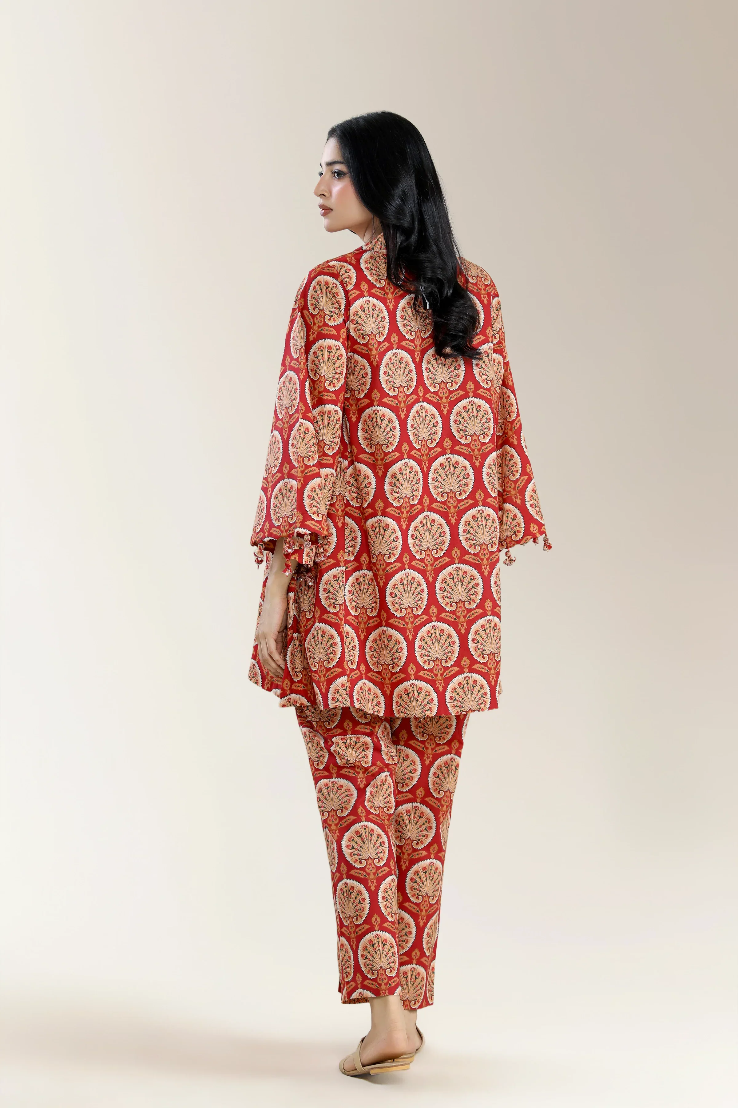 Printed Cambric Rust 2Pc - Image 2