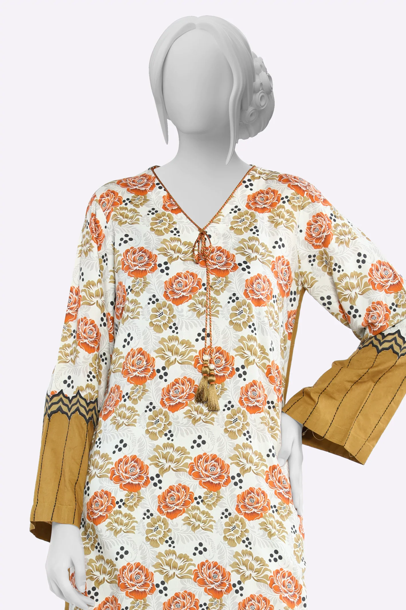 Viscose Printed Unstitched 2PC - Image 2